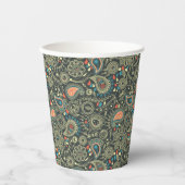 Paisley Pattern 3 Pappbecher (Vorderseite)