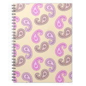 Paisley Pattern Boho Notebook Notizblock (Vorderseite)