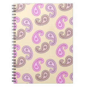 Paisley Pattern Boho Notebook Notizblock