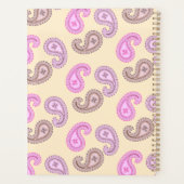 Paisley Pattern Boho Standardgrößenplaner Planer (Rückseite)