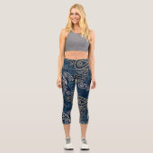 Paisley Pattern Capri Leggings (Vorderseite)