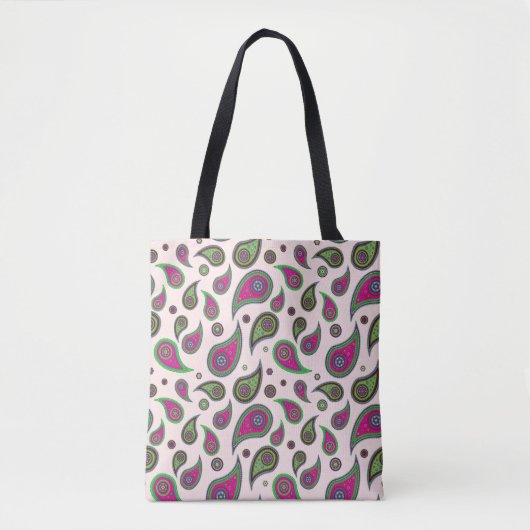 Paisley Pattern Design-Tragetaschen Tasche (Vorderseite)