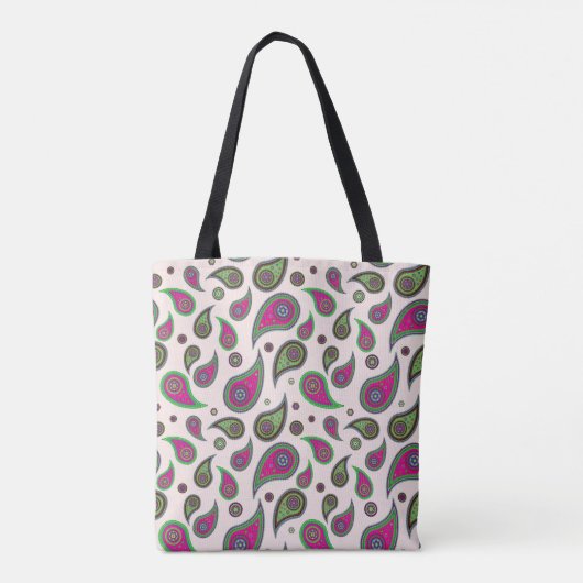 Paisley Pattern Design-Tragetaschen Tasche (Rückseite)