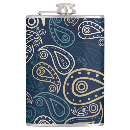 Paisley Pattern Flachmann (Vorderseite)