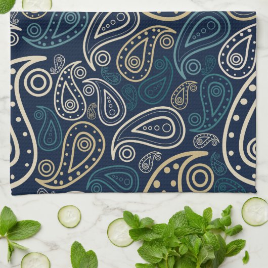 Paisley Pattern Geschirrtuch (Gefaltet)