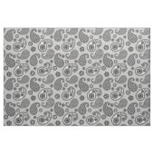 Paisley Pattern, grau, schwarz und weiß Stoff (Fat Quarter (45,7 x 55,9 cm))