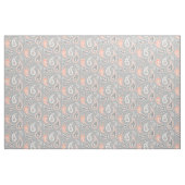 Paisley Pattern Gray and Coral Stoff (Yard (91,4 cm))
