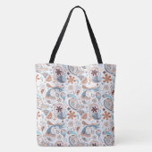 Paisley Pattern Hintergrund Tasche (Rückseite)