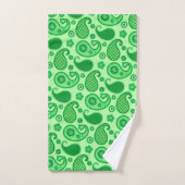Paisley Pattern, Jade und Emerald Green Badhandtuch Set (Handtuch)