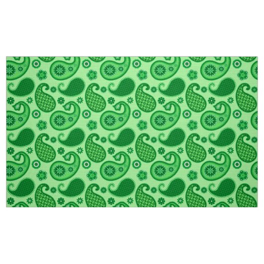 Paisley Pattern, Jade und Emerald Green Stoff (Fat Quarter (45,7 x 55,9 cm))