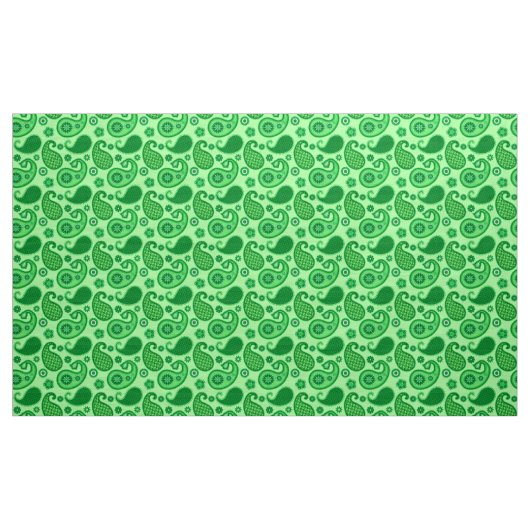 Paisley Pattern, Jade und Emerald Green Stoff (Yard (91,4 cm))