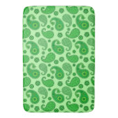 Paisley Pattern, Limon und Emerald Green Badematte (Vorderseite Vertikal)
