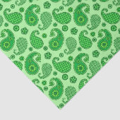 Paisley Pattern, Limon und Emerald Green Seidenpapier (Ausschnitt)