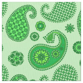 Paisley Pattern, Limon und Emerald Green Stoff (Nahaufnahme)