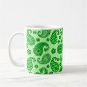 Paisley Pattern, Limone und Emerald Green Coffee T Kaffeetasse (Links)