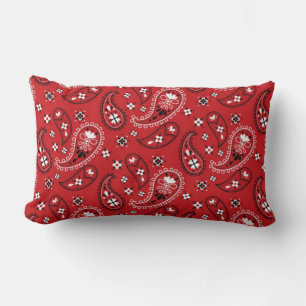 Paisley Pattern mit rotem Hintergrund-23214 Lendenkissen