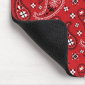 Paisley Pattern mit rotem Hintergrund-23214 Mousepad (Ecke)