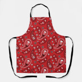 Paisley Pattern mit rotem Hintergrund-23214 Schürze (Vorderseite)
