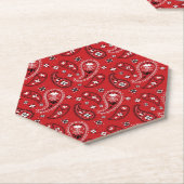Paisley Pattern mit rotem Hintergrund-23214 Untersetzer (angewinkelt)