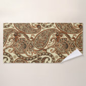 Paisley Pattern. Nahtloser asiatischer Textilhinte Badehandtuch (Badehandtuch)