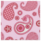 Paisley Pattern, Peppermint Pink und Weiß Stoff (Nahaufnahme)