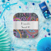 Paisley Pattern, Perserpaisley, Boteh, Sweet 16 Pappteller (Party)