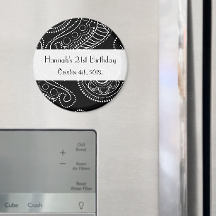 Paisley Pattern, Persian Paisley, Boteh, Birthday Magnet