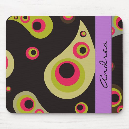 Paisley Pattern, Persian Paisley, Boteh, Ihr Name Mousepad (Vorne)