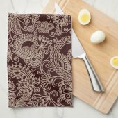 Paisley Pattern, Persisch Paisley, Oriental Paisle Handtuch (Viertel Falte)