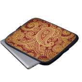 Paisley Pattern, Persisch Paisley, Oriental Paisle Laptopschutzhülle (Vorne Knopf)