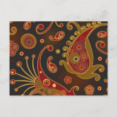 Paisley Pattern, Persisch Paisley, Oriental Paisle Postkarte (Vorderseite)