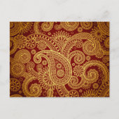 Paisley Pattern, Persisch Paisley, Oriental Paisle Postkarte (Vorderseite)