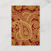 Paisley Pattern, Persisch Paisley, Oriental Paisle Visitenkarte (Rückseite)
