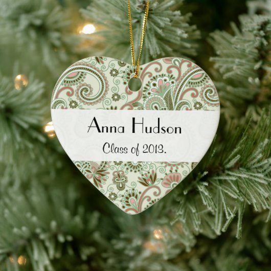 Paisley Pattern, Persisches Paisley, Abschluss Keramikornament (Baum)