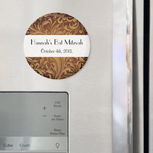 Paisley Pattern, Persisches Paisley, Bat Mitzvah Magnet (In Situ (Kühlschrank))