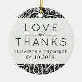 Paisley Pattern, Persisches Paisley, Boteh, Hochze Keramikornament (Vorne)