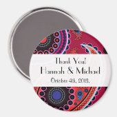 Paisley Pattern, Persisches Paisley, Boteh, Hochze Magnet (Vorderseite/Rückseite)