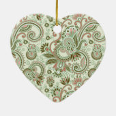 Paisley Pattern, Persisches Paisley, Jahrestag Keramik Ornament (Hinten)