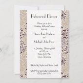 Paisley Pattern, Persisches Paisley, Probe Dinner Einladung (Vorderseite)