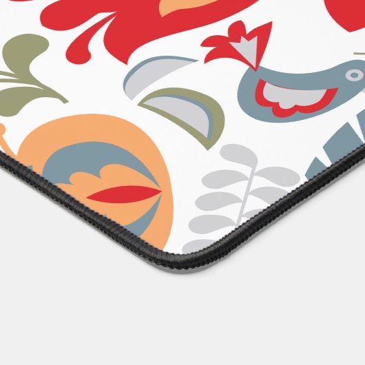 Paisley Pattern Personalisierter Skriptname Schreibtischunterlage (Ecke)