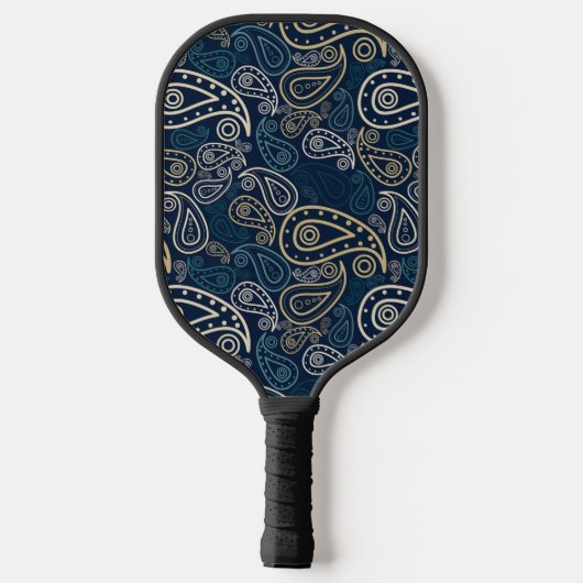 Paisley Pattern Pickleball Schläger (Rückseite)