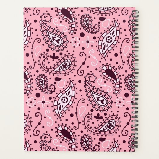 Paisley Pattern Planer (Rückseite)