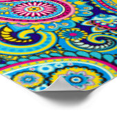 Paisley Pattern Print Poster (Ecke)
