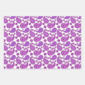 Paisley Pattern, Shades of Orchid und Lila Geschenkpapier Set (Vorderseite 2)