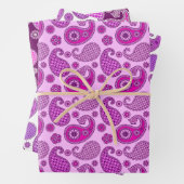 Paisley Pattern, Shades of Orchid und Lila Geschenkpapier Set (Beispiel)