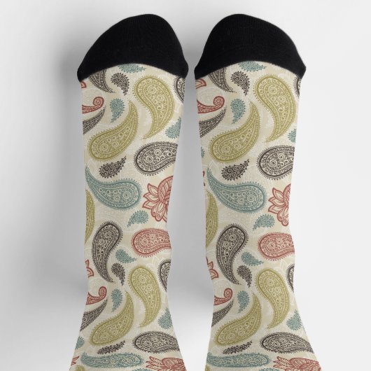 Paisley Pattern Socken (Oben)