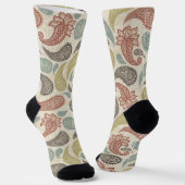 Paisley Pattern Socken (Gewinkelt)