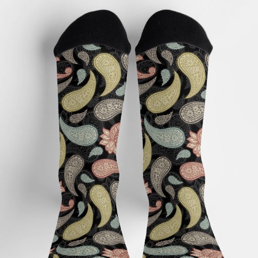 Paisley Pattern Socken (Oben)