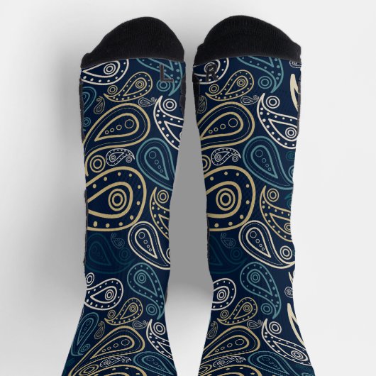Paisley Pattern Socken (Oben)