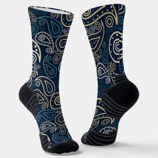 Paisley Pattern Socken (Gewinkelt)